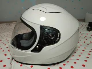 Casco Moto Niño Talla YM Blanco