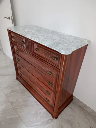 Dormitorio Matrimonio Madera y Mármol