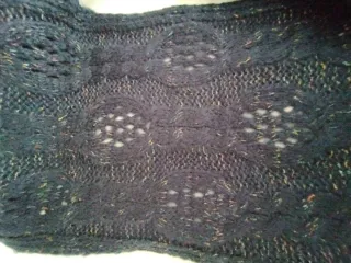 Bufanda tipo cuello azul