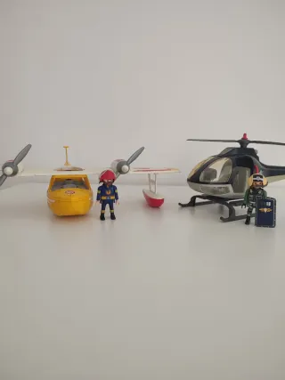 Playmobil Avión y Helicóptero