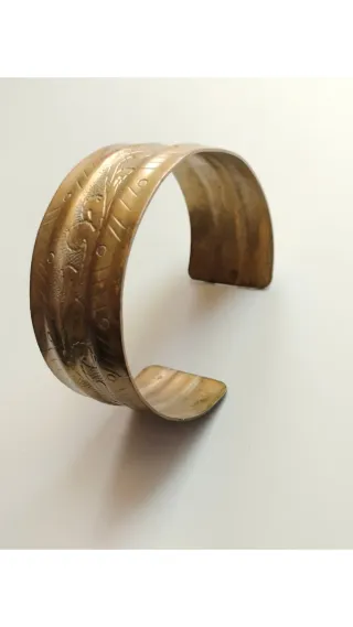 Brazalete Bronce Grabada Étnica Antigua
