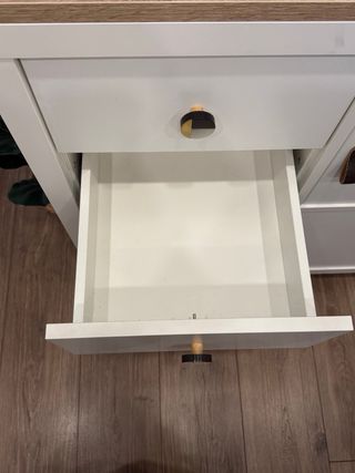 Aparador blanco 2 cajones y 2 puertas