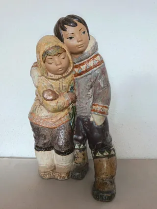 Figura Lladro Niños del Ártico
