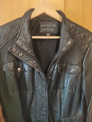 Cazadora Piel Cortefiel Talla M
