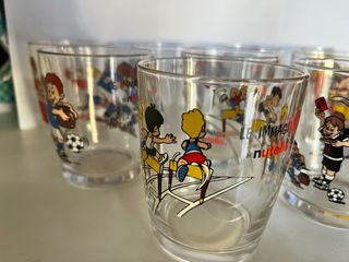 Lotto 10 Bicchieri Vintage Nutella Le Immagimatte