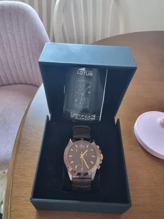 Reloj Lotus Marrón y Dorado Hombre