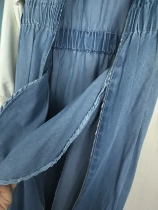 Vestido/Abrigo Vaquero con Capucha