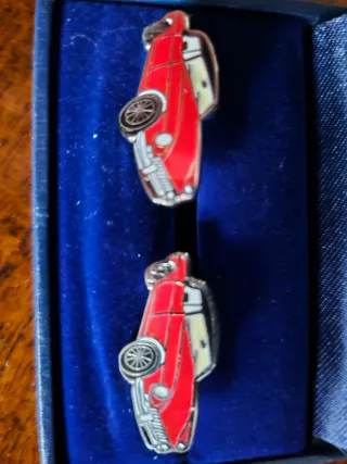 2 paia gemelli MG neri e blu