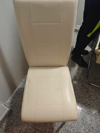 Sillas de comedor blancas (4 unidades)