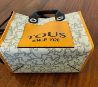 Carteira Tous Original Bege e Laranja