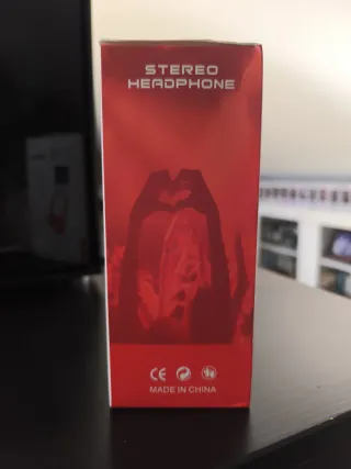 Auriculares J-12 Stereo Super Bass Rojos