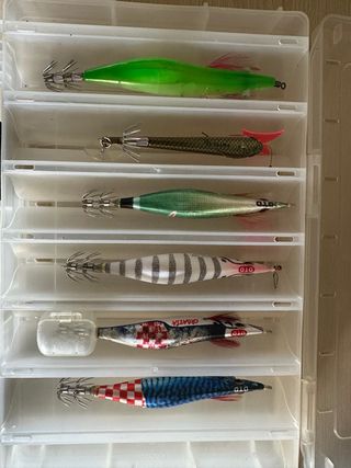 Pajaritas pesca calamar primeras marcas