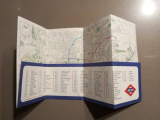 Plano Metro Madrid 1980