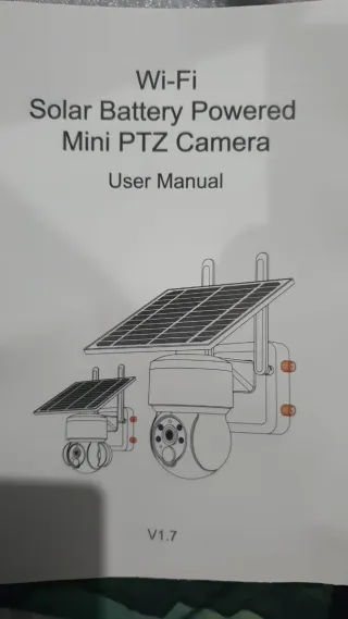 Câmara Solar Wi-Fi PTZ Mini Manual