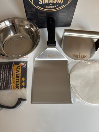 Kit Profesional SMASHI para preparar Burgers
