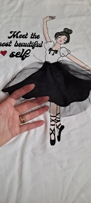 Camiseta bailarina Meet the most beautiful self