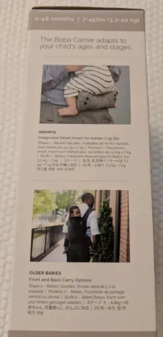 Mochila porta bebé gris