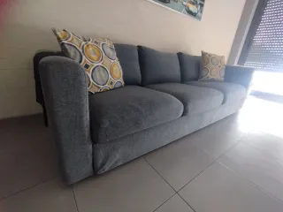 Sofá de 3 plazas gris