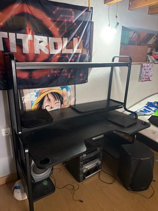 Escritorio Gaming Negro Ikea