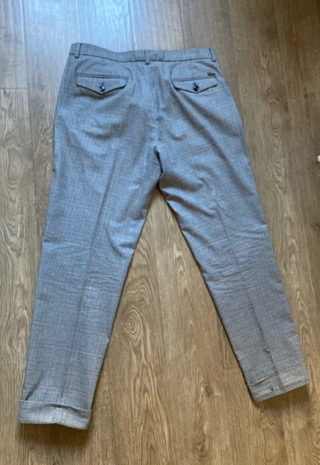 Pantalón de cuadros Cortefiel gris