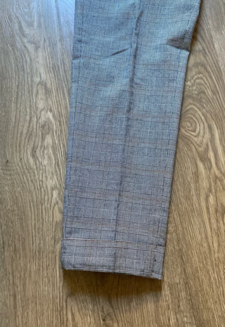 Pantalón de cuadros Cortefiel gris