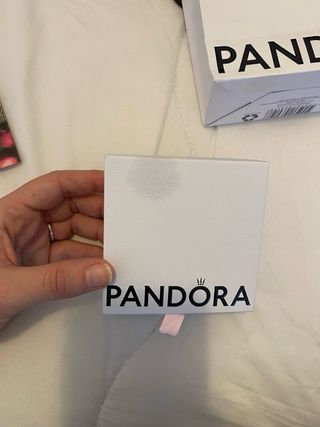 Pulsera Pandora Plata Ley + Charm