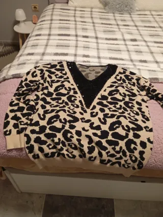 Jersey estampado leopardo talla XL