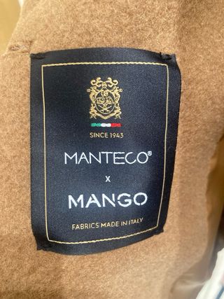 Abrigo MANTECO NUEVO SIN ESTRENAR