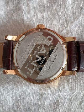 Reloj Gant Dorado y Marrón