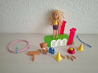 Muñeca Chelsea Adiestradora Perros