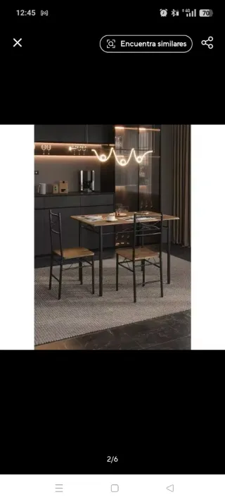 Mesa de comedor y 4 sillas