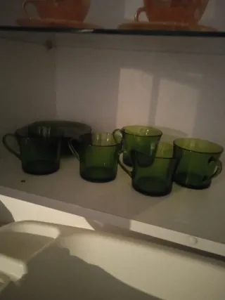 Tazas Duralex Verdes Vidrio