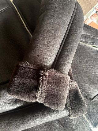 Abrigo Biker Doble Faz Negro