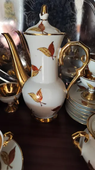 Juego de café vintage de porcelana