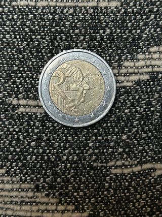 Moneda 2 Euros Carlos de Gaulle 1970-2020