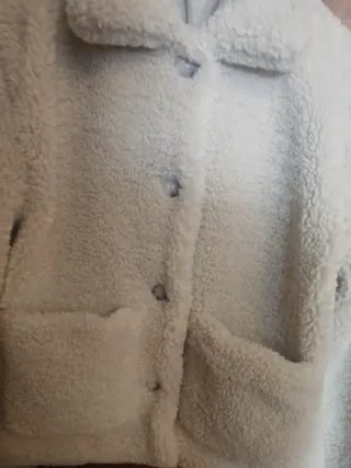 Cazadora Mango borreguito beige Talla L