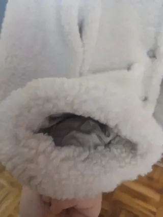 Cazadora Mango borreguito beige Talla L