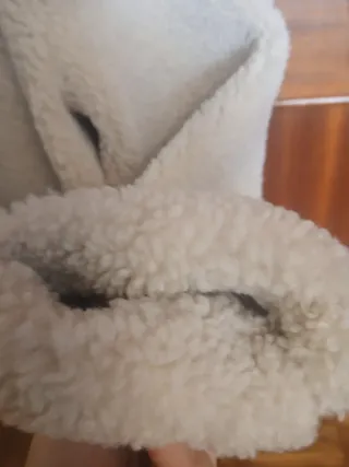 Cazadora Mango borreguito beige Talla L