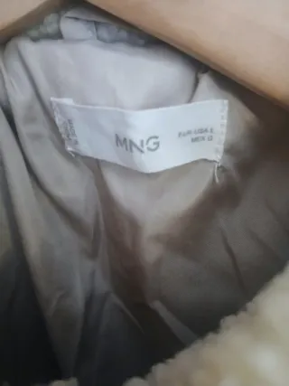 Cazadora Mango borreguito beige Talla L