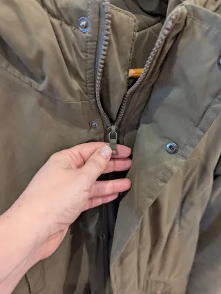 Abrigo tipo Parka de hombre, verde, Talla XL