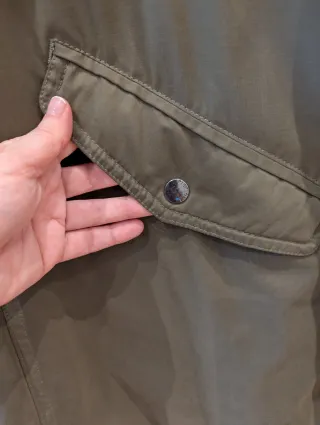 Abrigo tipo Parka de hombre, verde, Talla XL