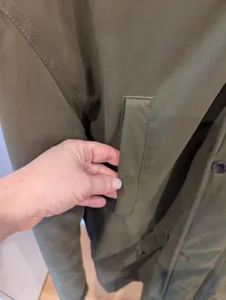 Abrigo tipo Parka de hombre, verde, Talla XL