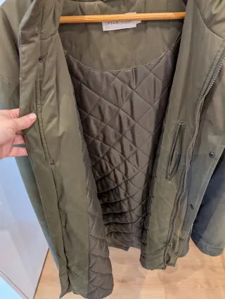 Abrigo tipo Parka de hombre, verde, Talla XL