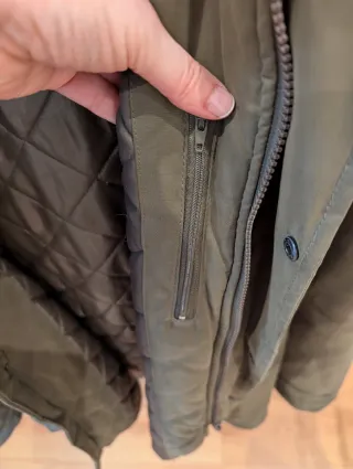 Abrigo tipo Parka de hombre, verde, Talla XL