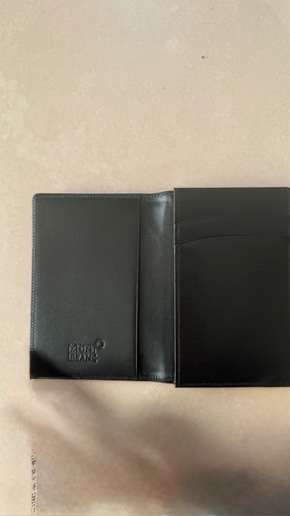 Tarjetero Montblanc piel negra – como nuevo