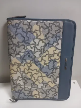 Portadocumentos Tous Beige y Azul