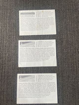 Cupones ONCE 2001 Frases Célebres (3 uds)