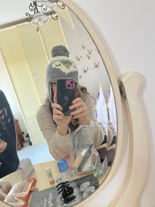 Cappelli invernale con pompon e orecchie