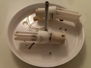 Plafón de techo clásico dorado y cristal