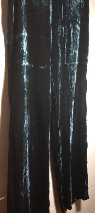 Pantalón Terciopelo Verde Esmeralda Talla S